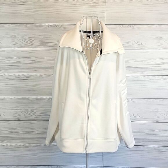 Dkny Jackets & Blazers - DKNY sport full zip fleece jacket in cloud white Women's Size 1X